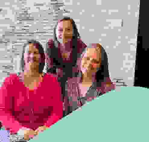 Diane, Sophie en Marine van kantoor Bright Plus Louvain-la-Neuve