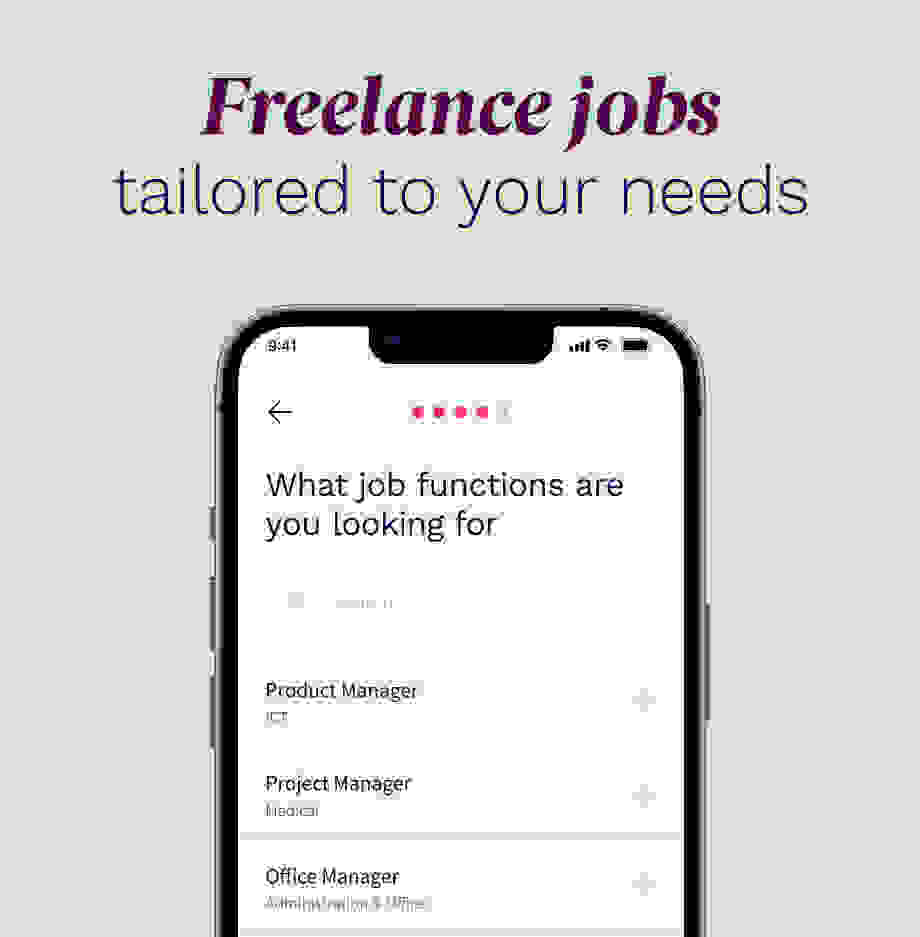 Freelance jobs tailored to your needs