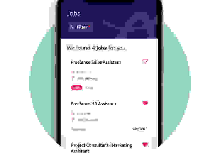 Apply for jobs in 1 click through the My Bright Plus app